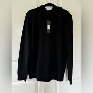 Jenni Kayne, Men’s Cashmere Hoodie, Large, Black, NWT